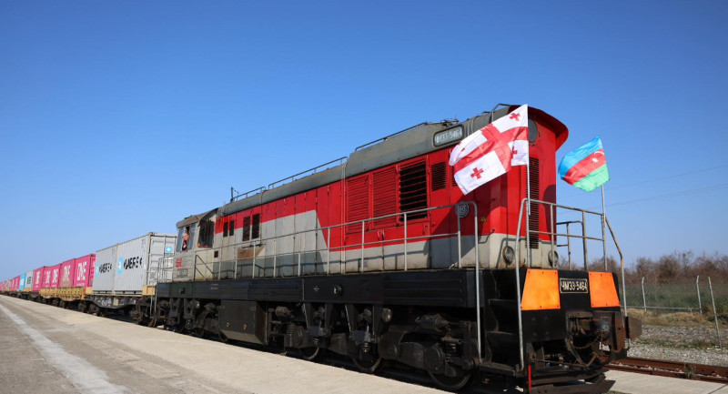 Poti–Bakı ekspres blok-qatarının yola salınması mərasimi keçirilib