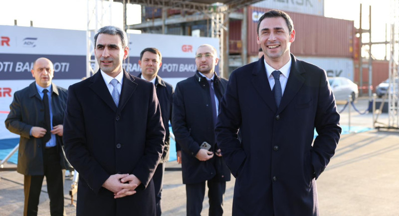 Poti–Bakı ekspres blok-qatarının yola salınması mərasimi keçirilib